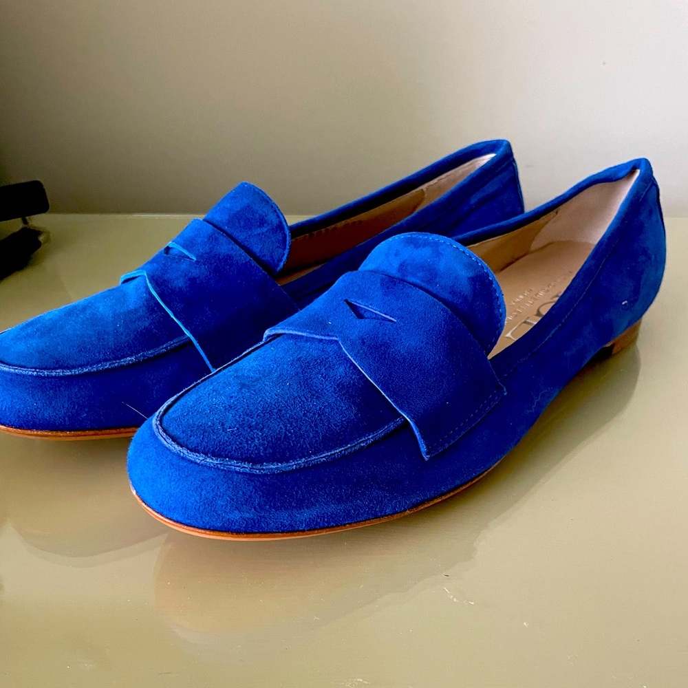 AGL Blue Suede Loafers